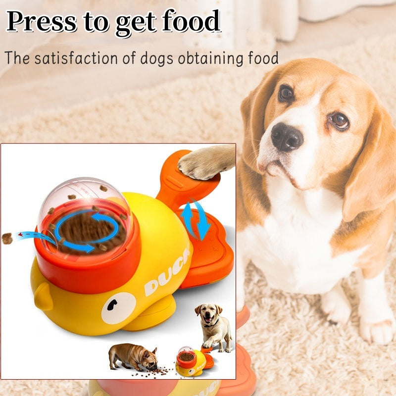 Interactive Dog Puzzle Feeder – Cute Duck Design