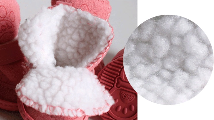 Pet Shoes Lambskin Snow Shoes Cotton Shoes