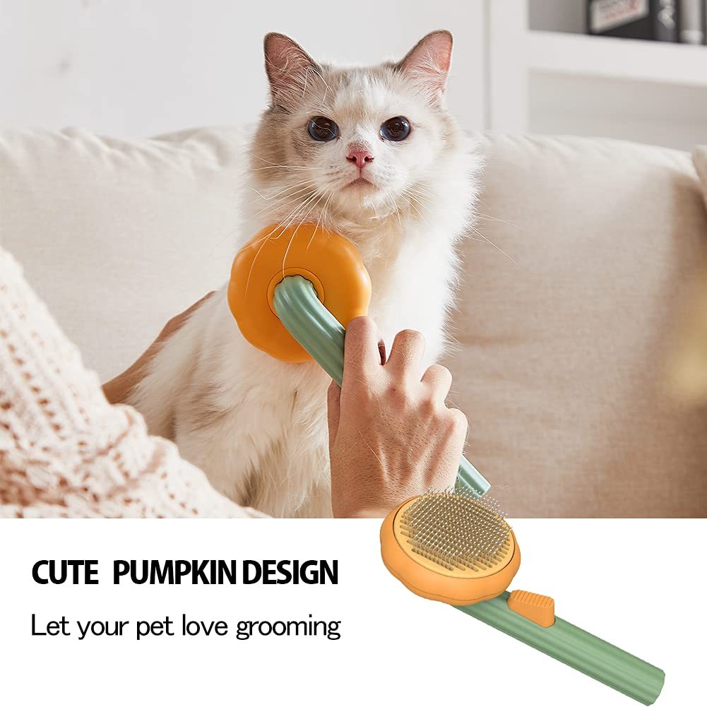 Pumpkin Slicker Brush – Self-Cleaning & Gentle