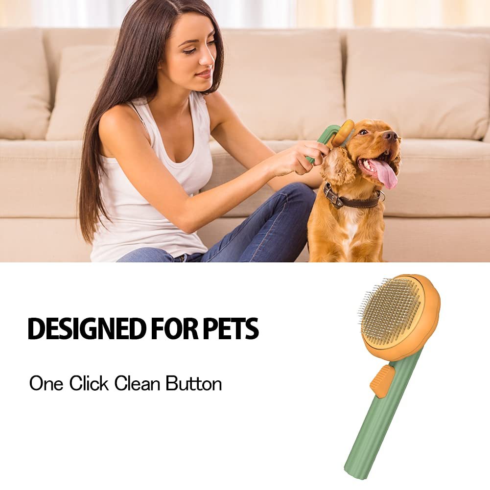 Pumpkin Slicker Brush – Self-Cleaning & Gentle