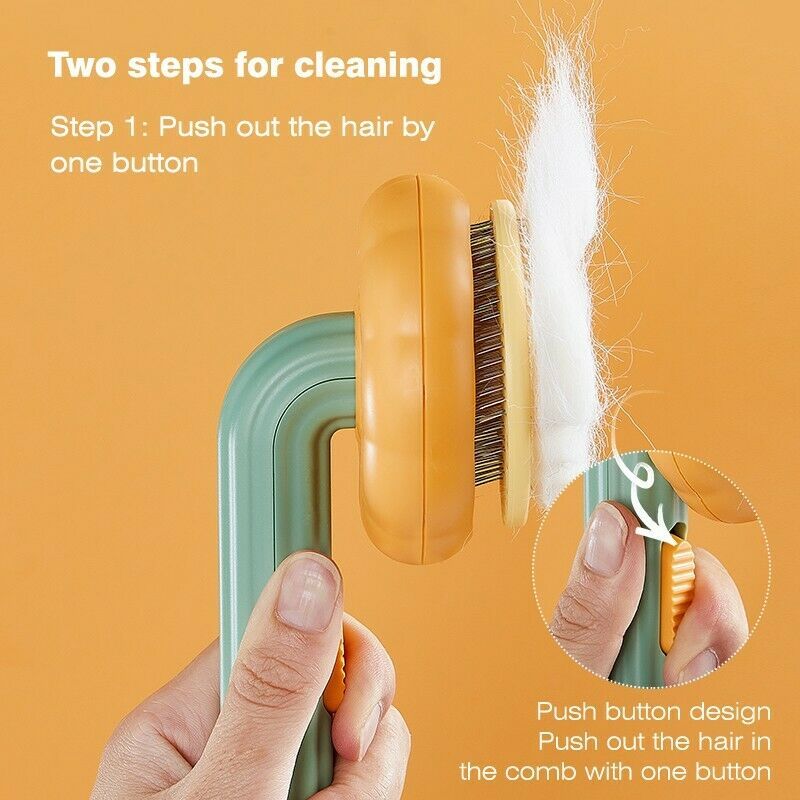 Pumpkin Slicker Brush – Self-Cleaning & Gentle