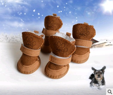 Pet Shoes Lambskin Snow Shoes Cotton Shoes