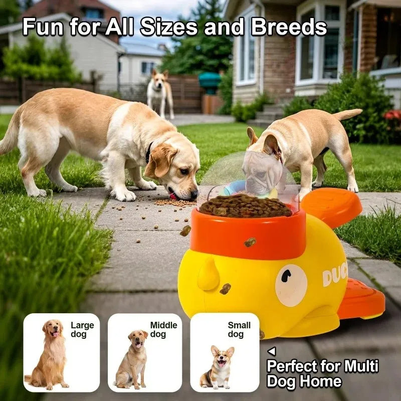 Interactive Dog Puzzle Feeder – Cute Duck Design