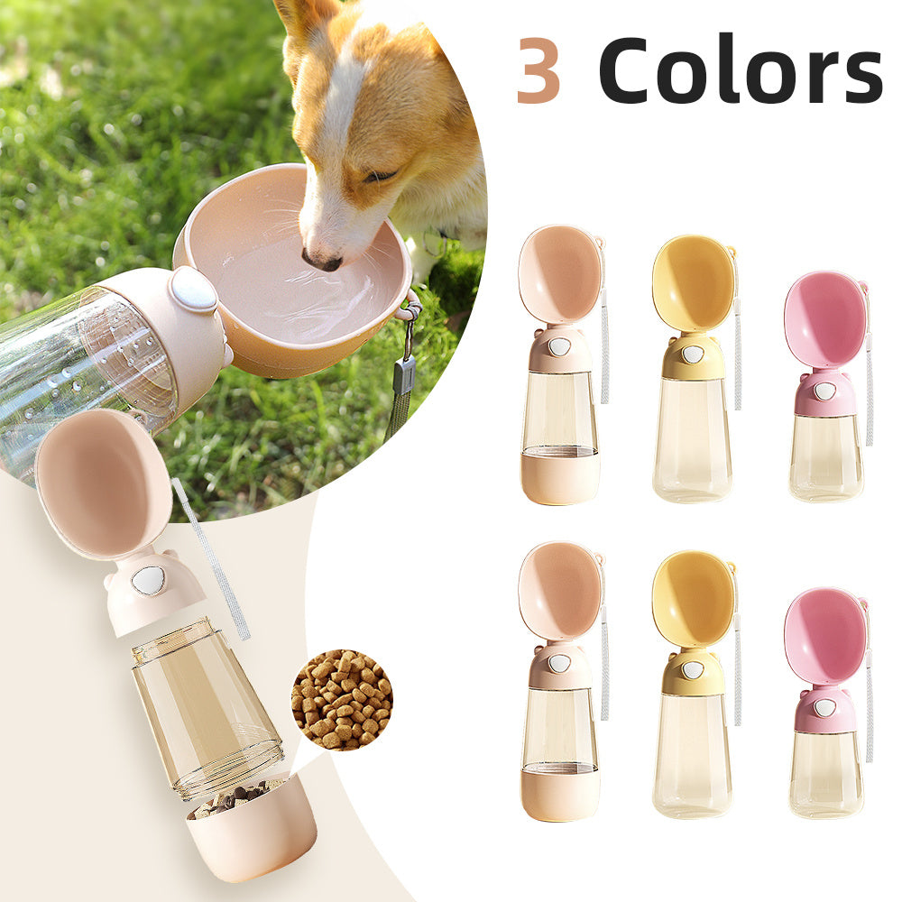 Portable Pet Water & Food Bottle – Travel Friendly