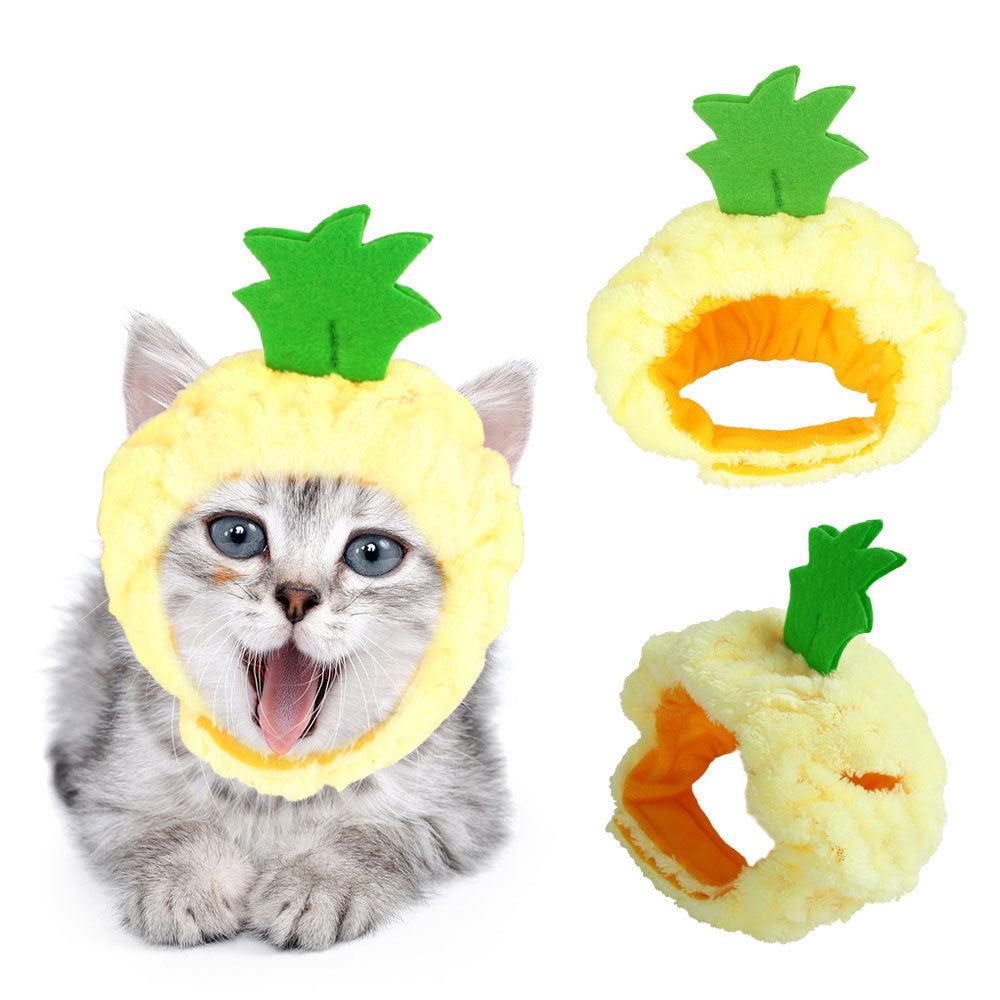 Pet Headgear Cute Dog Teddy Dress Up SUNFLOWER Cat Headdress Wig Cat Headgear Hat