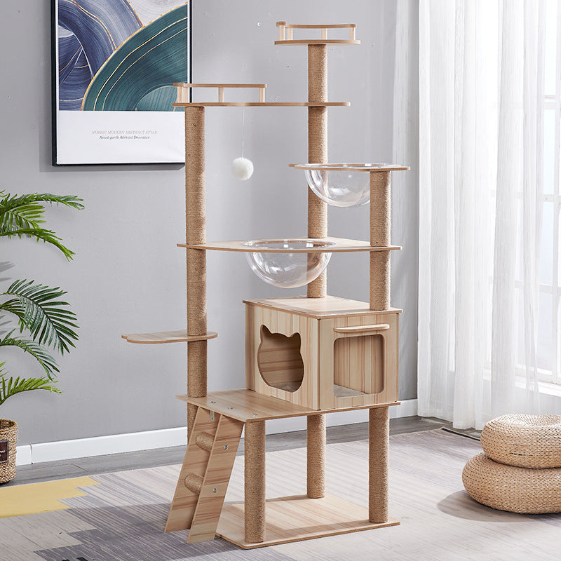 Cat Tree with Climbing Frame & Cozy Nest