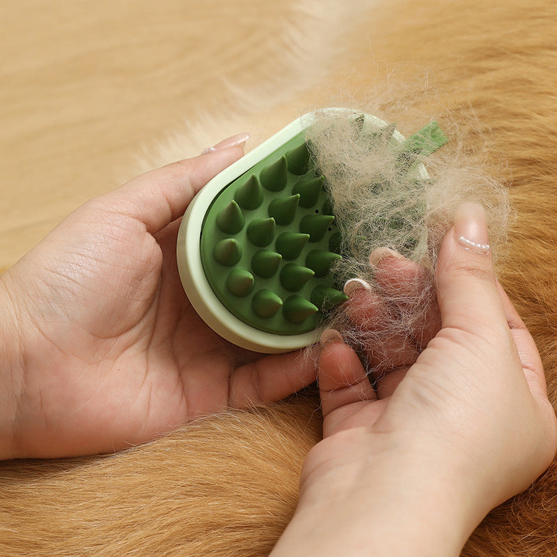 Soft Silicone Pet Hair Remover & Massage Brush
