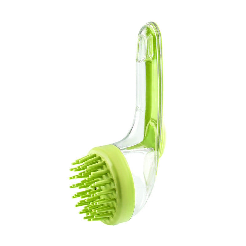 Pet Bath & Grooming Brush – Long Handle