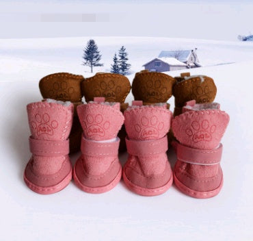 Pet Shoes Lambskin Snow Shoes Cotton Shoes