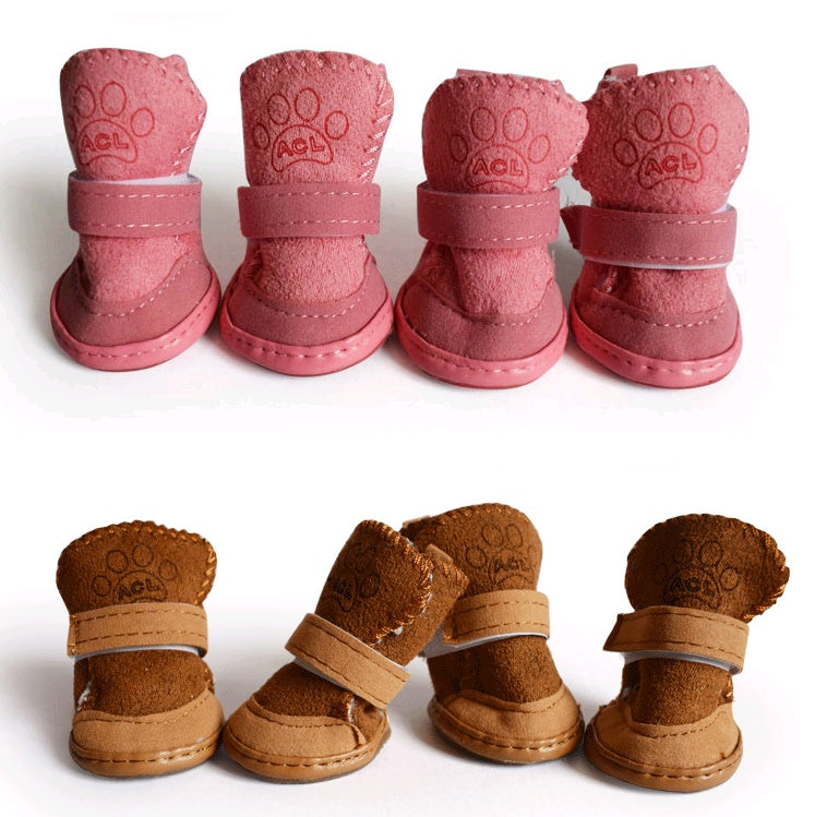 Pet Shoes Lambskin Snow Shoes Cotton Shoes