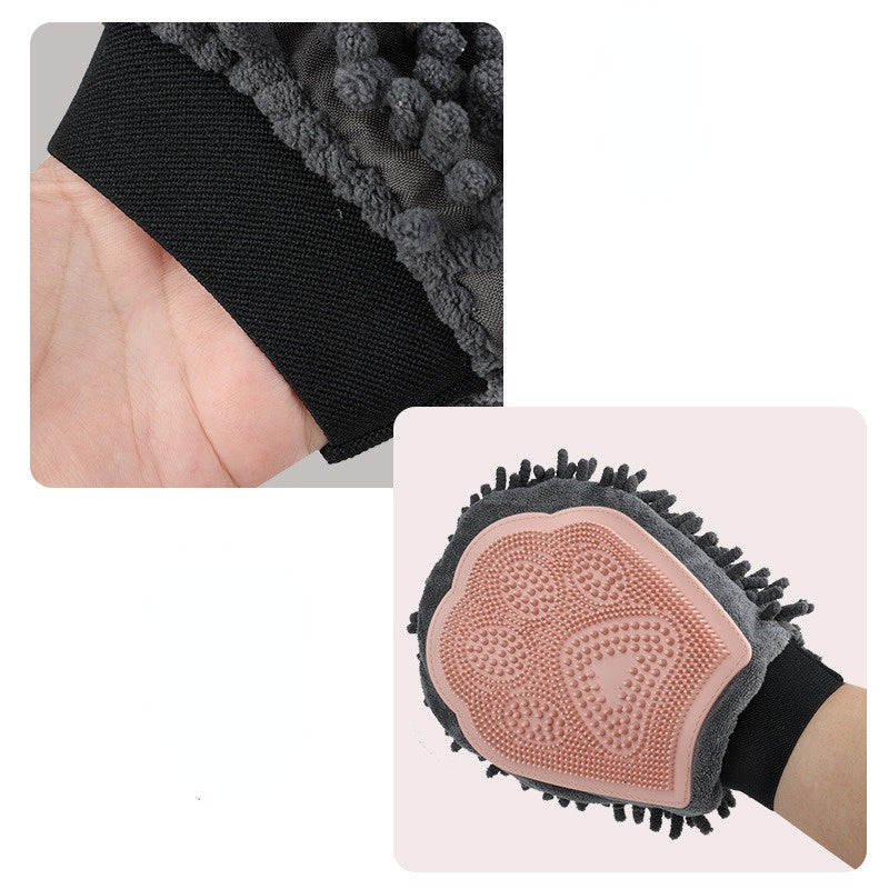 2-in-1 Pet Bathing & Grooming Glove