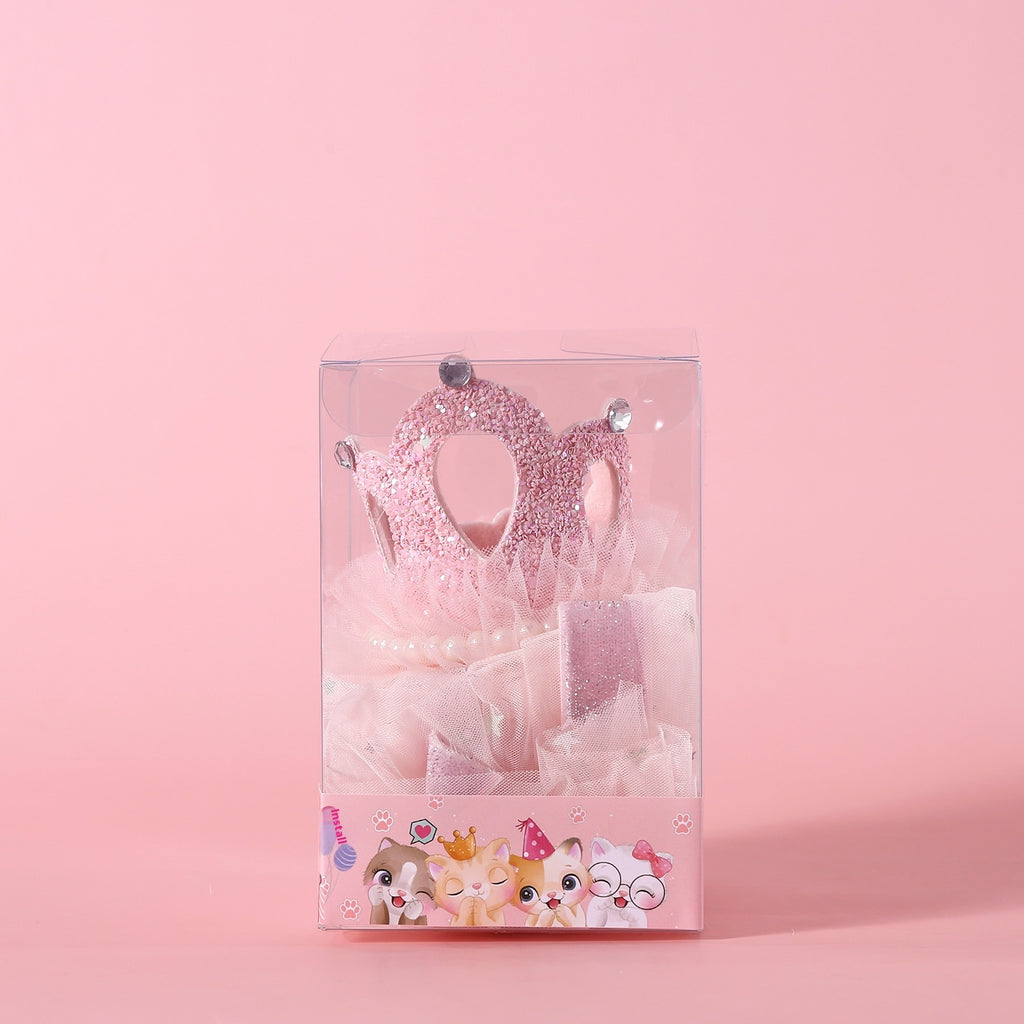 Pet Wedding Princess Crown Headdress Cat