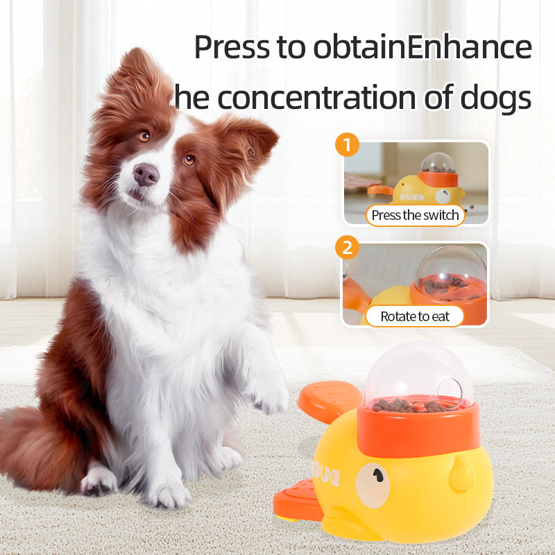 Interactive Dog Puzzle Feeder – Cute Duck Design