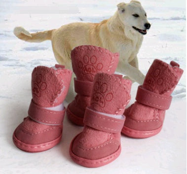 Pet Shoes Lambskin Snow Shoes Cotton Shoes