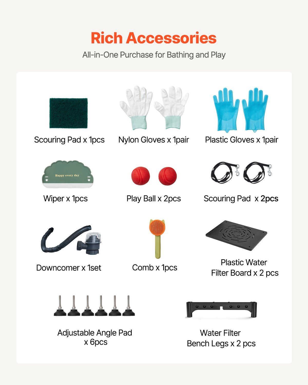 62 Inch Dog Grooming Bath Tub Stainless Steel W Stairs Water Filter