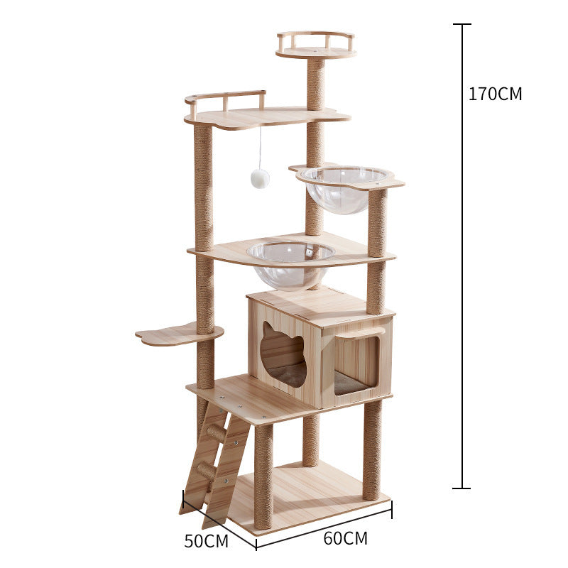 Cat Tree with Climbing Frame & Cozy Nest