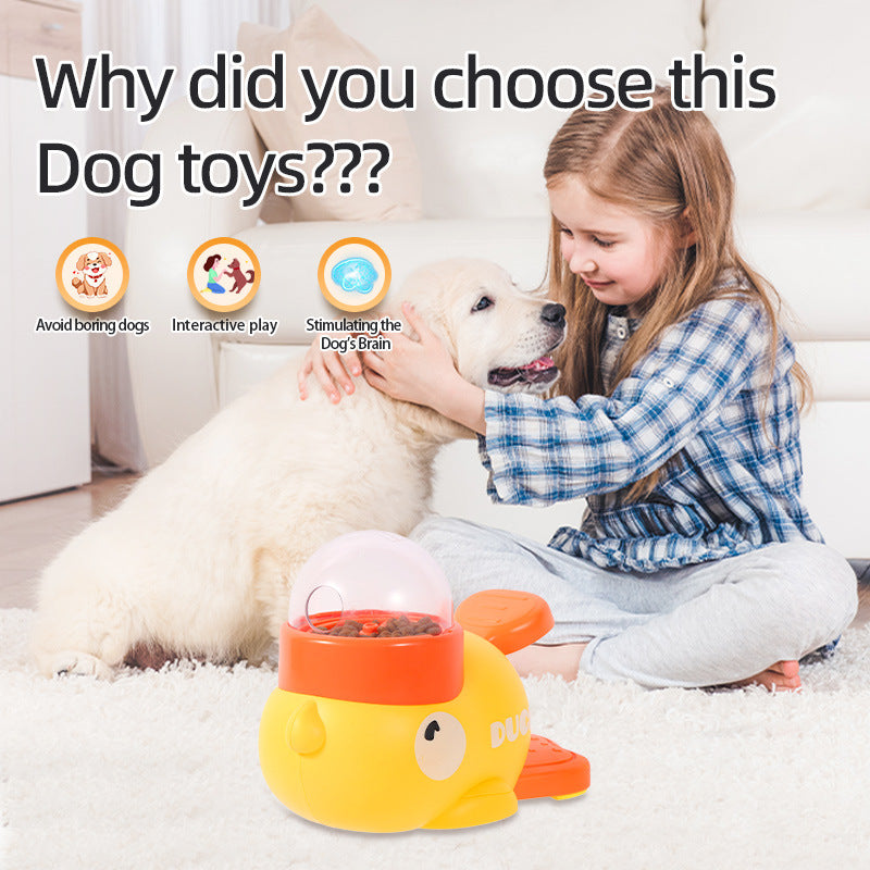 Interactive Dog Puzzle Feeder – Cute Duck Design