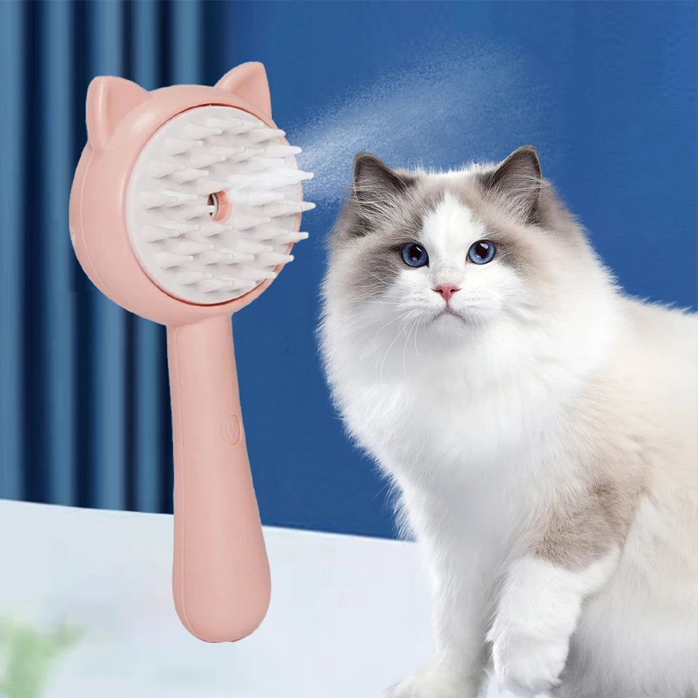 Multifunctional Pet Grooming Brush with Mist