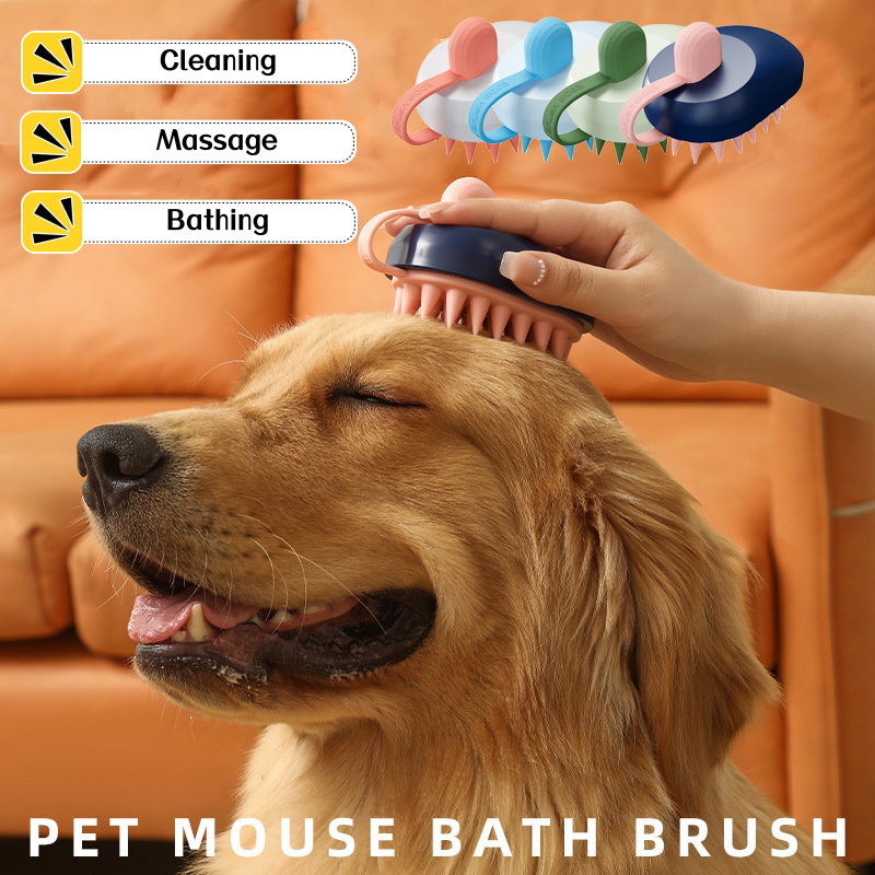 Soft Silicone Pet Hair Remover & Massage Brush