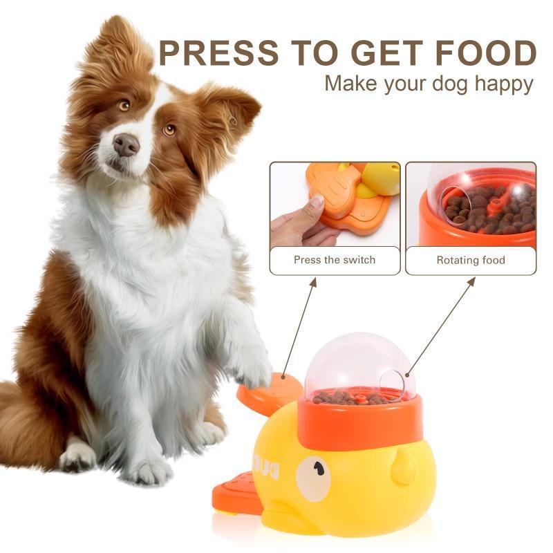 Interactive Dog Puzzle Feeder – Cute Duck Design