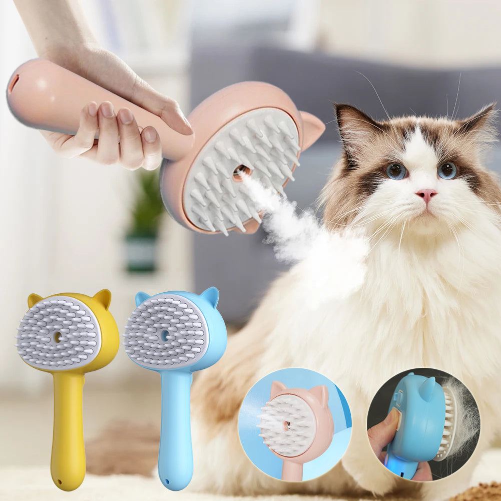 Multifunctional Pet Grooming Brush with Mist
