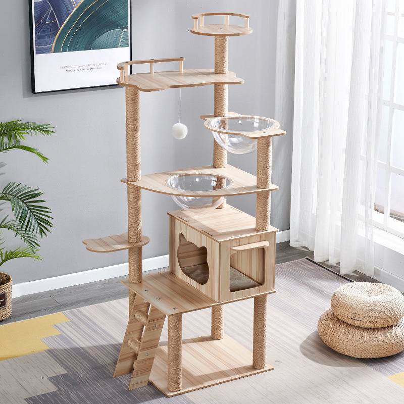 Cat Tree with Climbing Frame & Cozy Nest