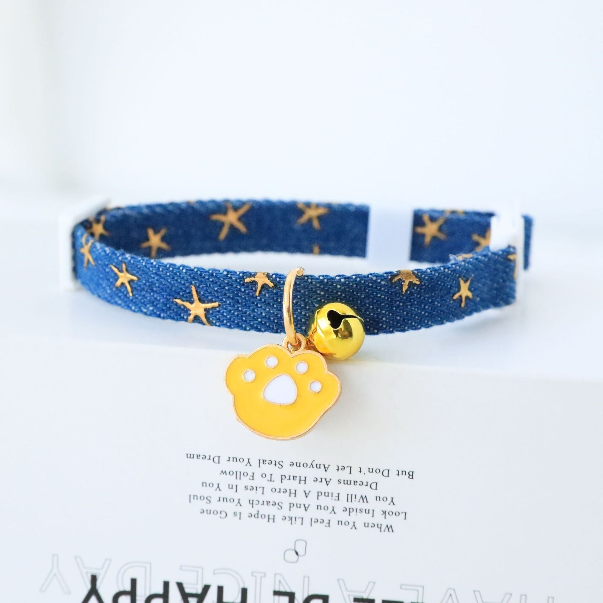 Cute Pet Collar with Safety Buckle & Bell