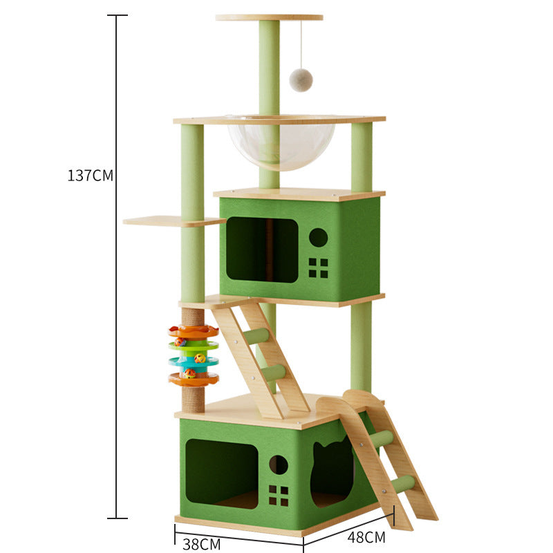 Cat Tree with Climbing Frame & Cozy Nest
